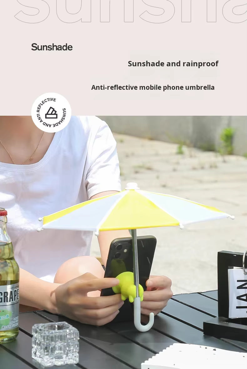 ⏳LAST DAY SALE ONLY ￡7.99!!🔥NiqueAura™ SunShade Phone Umbrella 🌞📱  Universal Adjustable Stand with Strong Suction Cup –  Blocks Glare & UV Rays for Outdoor Screen Viewing 🇬🇧☀️