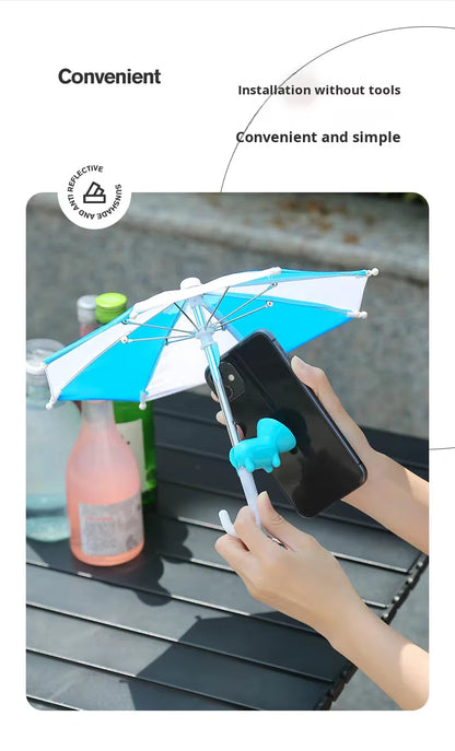 ⏳LAST DAY SALE ONLY ￡7.99!!🔥NiqueAura™ SunShade Phone Umbrella 🌞📱  Universal Adjustable Stand with Strong Suction Cup –  Blocks Glare & UV Rays for Outdoor Screen Viewing 🇬🇧☀️