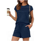 🔥LAST DAY SALE 70% OFF👍✨Women's Crew Neck Top & Drawstring Pants Short Set