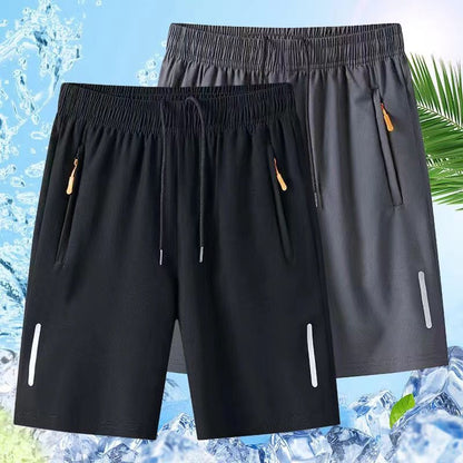 🔥HOT SALE 70% OFF🥰 Men's Elastic Summer Shorts💎Breathable, Zippered Pockets & Stretch Fit🩳❄️