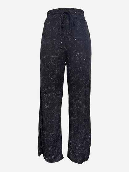 💖💃LAST DAY SALE 50% OFF👖✨Women's Sequin Sparkle Wide Leg Pants with Elastic Waistband✨