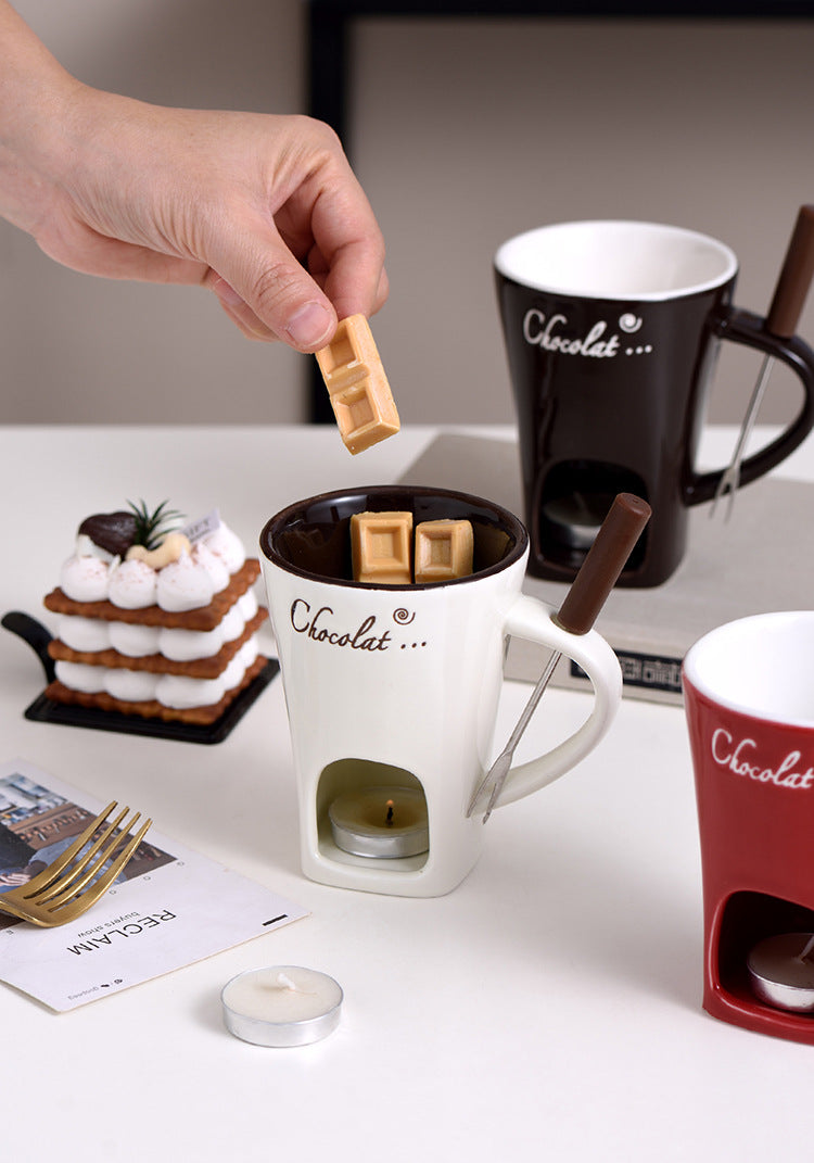 Ceramic Chocolate Fondue Mug