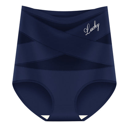 🌸Last Day-Buy 1 Get 3 Packs✨Plus-Size High-Waist Cross Tummy Control Panties