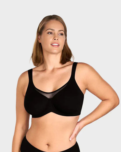 🏆 Last Day Special Price £7.99 ! 💐Women's Elegant Sheer Full Coverage Plus Size Bra