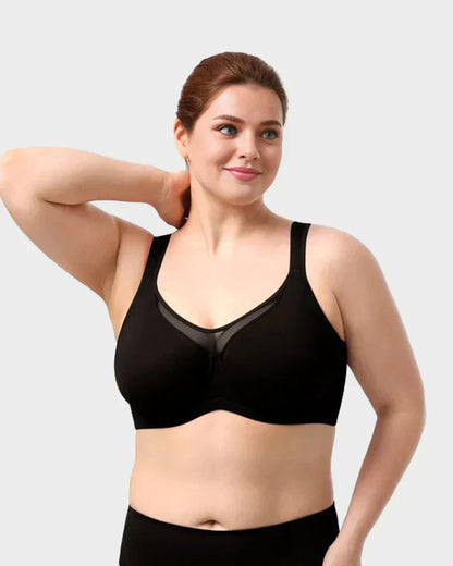 ⏳HOT SALE -BUY 1 GET 1 FREE !!!🖤Women's Elegant Sheer Full Coverage Underwire Non-padded Plus Size Bra