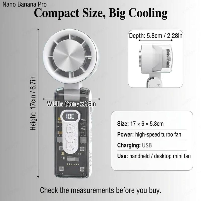 ⏳LAST DAY SALE ONLY￡13.99!!❄️IceCool™ 🇬🇧 3-in-1 Handheld Fan – 100 Speeds & 13,000 RPM Turbo Breeze ❄️ | Built-in LED Torch + SOS Mode 🔦 | 1800mAh Battery | Foldable, Transparent & Perfect for UK Festivals, Commutes & Heatwaves ☀️🇬🇧