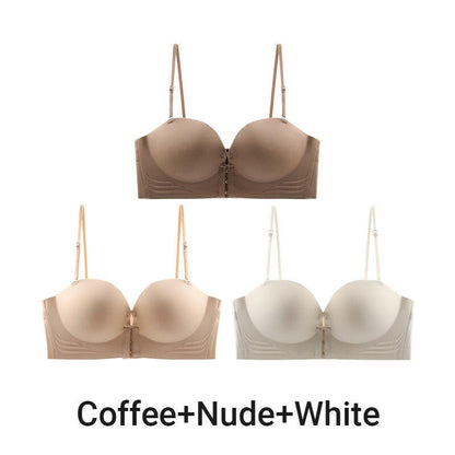 Front Clasp Invisible Bra - Stays Put Even When You Jump!