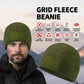 Vintage Union Jack Waffle-Knit Beanie – Distressed Aesthetic, All-Day Comfort