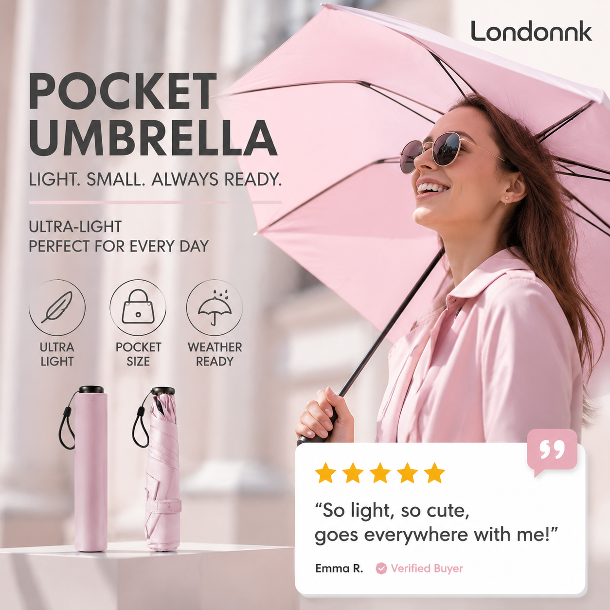 🏆 Last Day Special Price £9.99 ! 🔥Buy more Save more🎁Ultra-Lightweight Compact All-Weather Umbrella