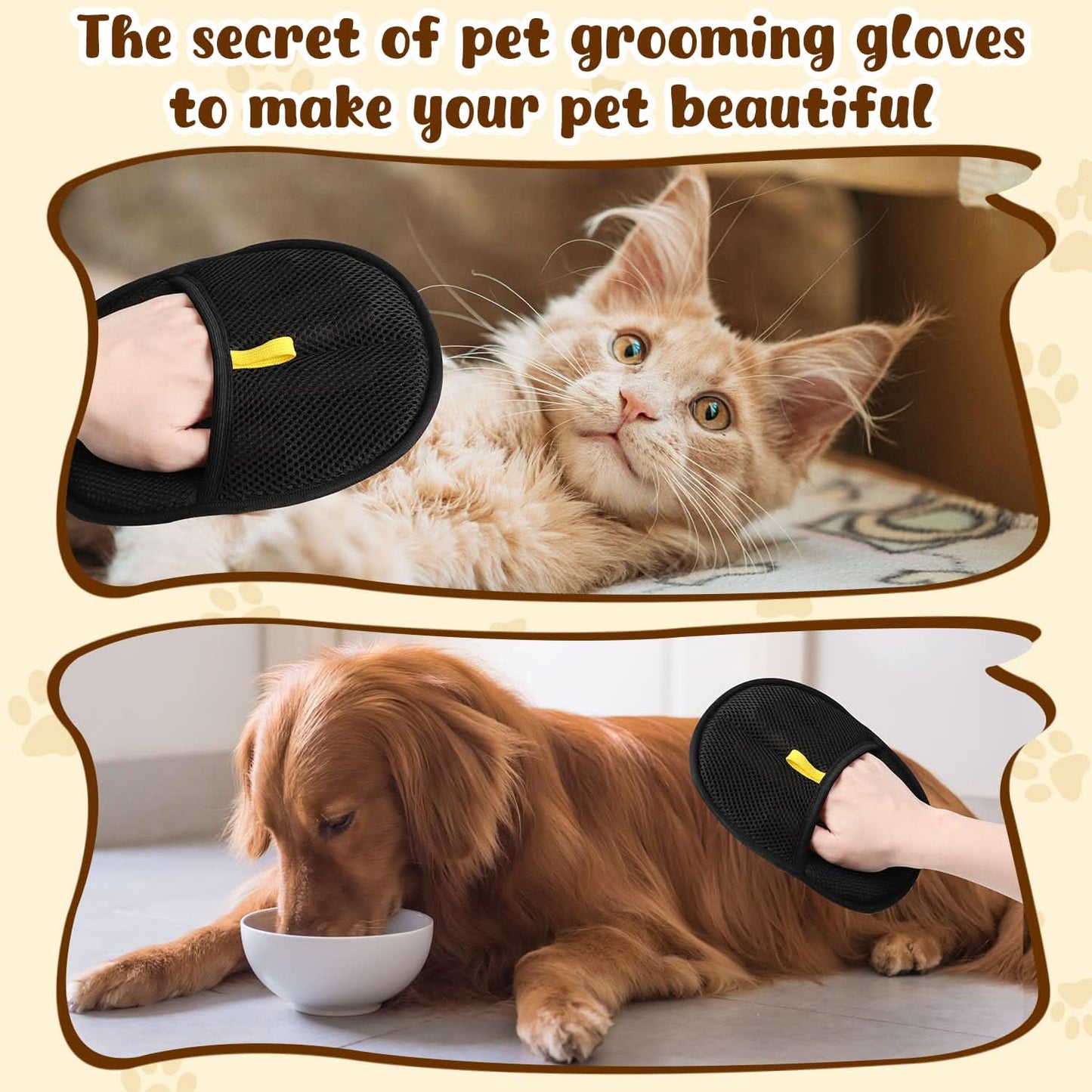 🔥BUY 1 GET 1 FREE🔥🐾🧤 Pet Hair Remover Electrostatic Gloves – Double-Sided Efficient, Soft Silicone & Washable Reusable (Versatile Home+Car)!