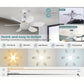 ⏳LAST DAY SALE 50% OFF🌀40W LED Ceiling Fan Light – 20.5” Ultra-Quiet with Remote 🎯 | E27 + FREE B22 Adapter 🔌 | For Bedroom 😴, Kitchen 👩‍🍳 & Garage 🛠️ – UK Ready! 🇬🇧