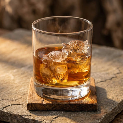 ⏳Last Day Special Price ￡6.99!!🐮 Mini Highland Cow Ice Cube Mold – Cute 3D Ice for Drinks, Parties & Gifts– UK Ready! 🇬🇧
