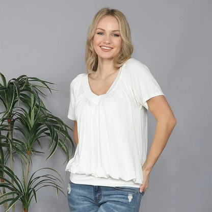 ⏳ Limited Time 50% Off!💐Women's Casual V Neck Basic T-shirt