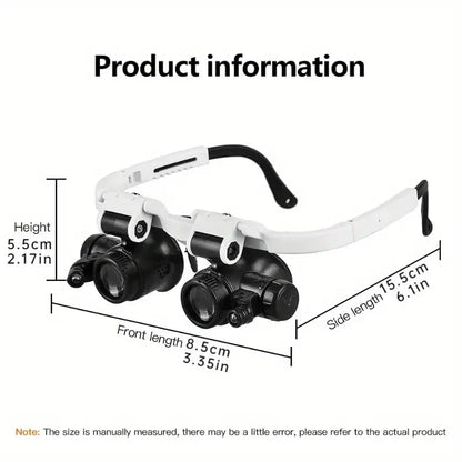 🔥2026 Hot sale 50% OFF🔥2026 Adjustable Head Magnifier with Light – 3X Zoom for Precision Work