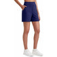 ⏳HOT SALE 49% OFF🔥 Women's High-Waist Bermuda Shorts with Pockets 🎯 | Running Yoga Casual Activewear 😎 | Buy 2 FREE Shipping – UK Stock! 🇬🇧