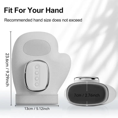 Portable Hand Massager with Heat & Compression, Wireless 3 Modes for Carpal Tunnel Relief, Perfect Gift for Hand Relaxation
