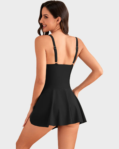 👙LAST DAY SALE: ONLY ￡12.99!!💃Women's One Piece Tummy Control Tie Knot Swimsuit