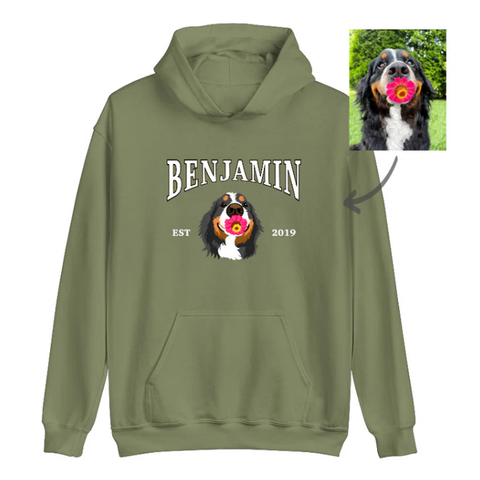 Custom Pet Portrait Hoodie