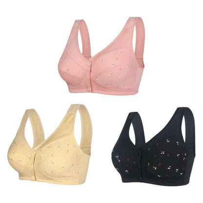 🔥Last day to buy 1 get 2 free🔥Design for Senior bra in cotton with front closure