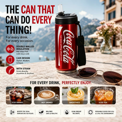 🥤Double-Layer Stainless Steel Cola Can-Shaped Insulated Cup
