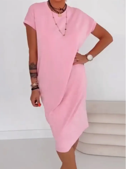 🌺Summer Hot Sale 70% OFF💐Women's Casual Short Sleeve T-Shirt Dress