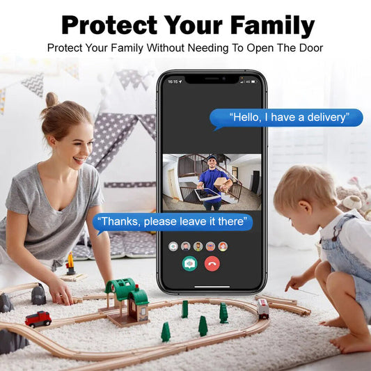📢📢70 %  OFF !! ⏰Smart WiFi Video Doorbell