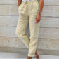 🌟LAST DAY SPECIAL PRICE: ￡9.99!!🌟Women's Elastic Waist Cotton Linen Casual Pants