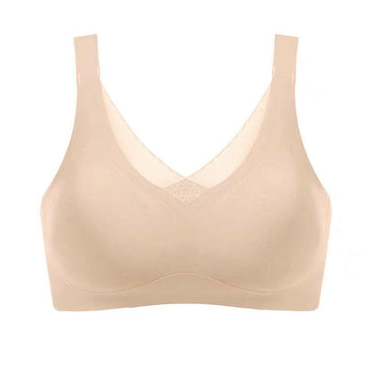 3D Stretchy Seamless Wireless Bra with Silicone Pads
