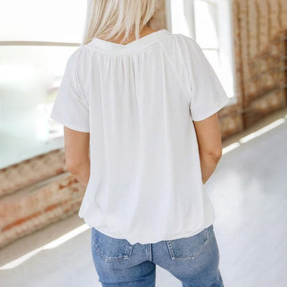 ⏳ Limited Time 50% Off!💐Women's Casual V Neck Basic T-shirt