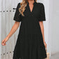 💥Last Day Special Sale 49% OFF💃Women's Elegant Hollow Out Lace Ruffle Casual Mini Dress