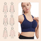 Women's Front Zipper Shockproof Support Sports Bra