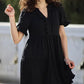 🔥2026 Summer Hot Sale 70% OFF💐Women's V Neck Ruffle Casual A-Line Flowy Swing Shift Dress