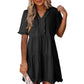 🔥2026 Summer Hot Sale 70% OFF💐Women's V Neck Ruffle Casual A-Line Flowy Swing Shift Dress