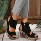 🔥 Hot Sale 🔥Women's Tassel Open Toe Platform Wedge Sandals
