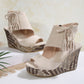 🔥 Hot Sale 🔥Women's Tassel Open Toe Platform Wedge Sandals