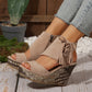 🔥 Hot Sale 🔥Women's Tassel Open Toe Platform Wedge Sandals