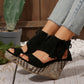 🔥 Hot Sale 🔥Women's Tassel Open Toe Platform Wedge Sandals