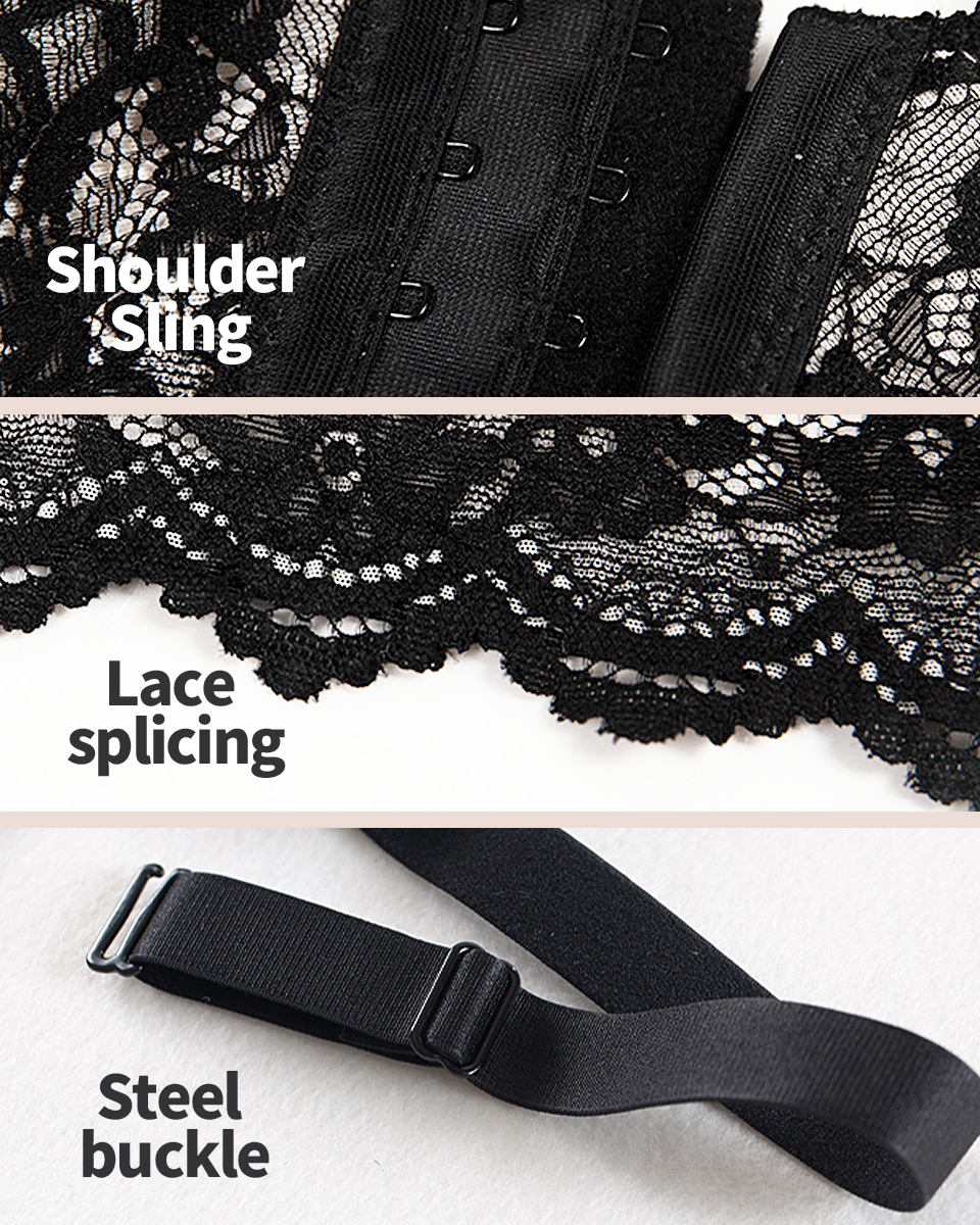 Women's 3D Support Front Closure Lace Lingerie