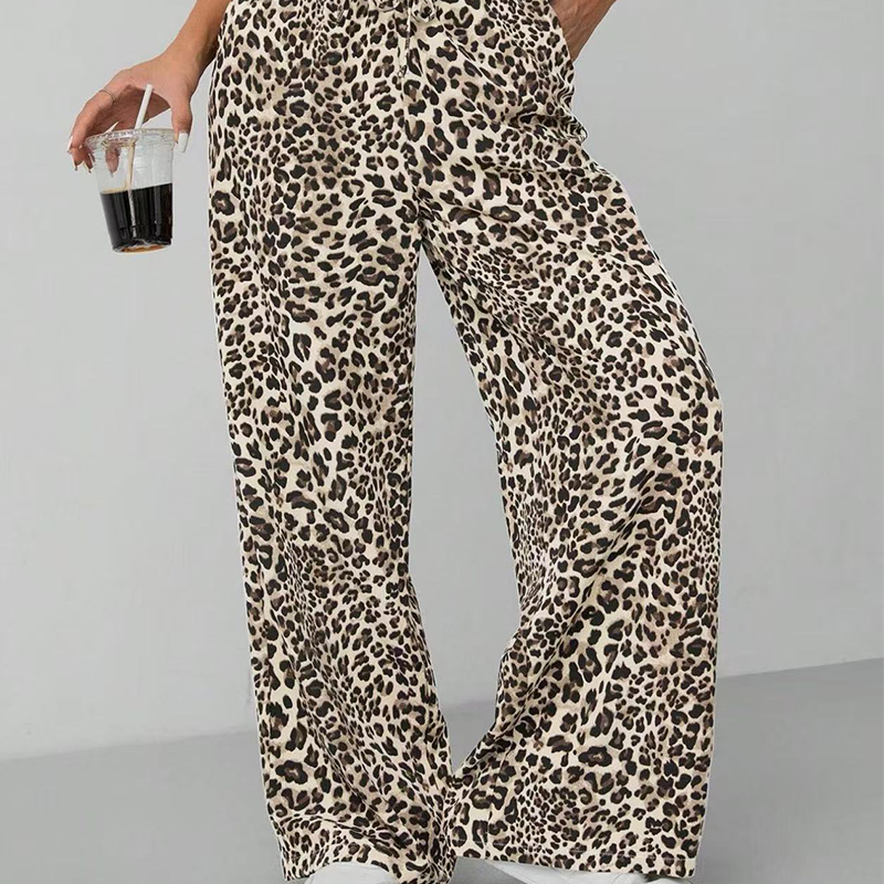 💖LAST DAY SALE 50% OFF💷Women's Summer Wide Leg Pants Flowy Drawstring Elastic Waist Trousers with Pockets