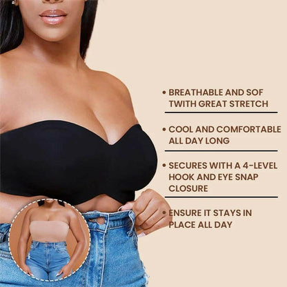 Ultra-Thin Push-up & No-Slip Strapless Bra