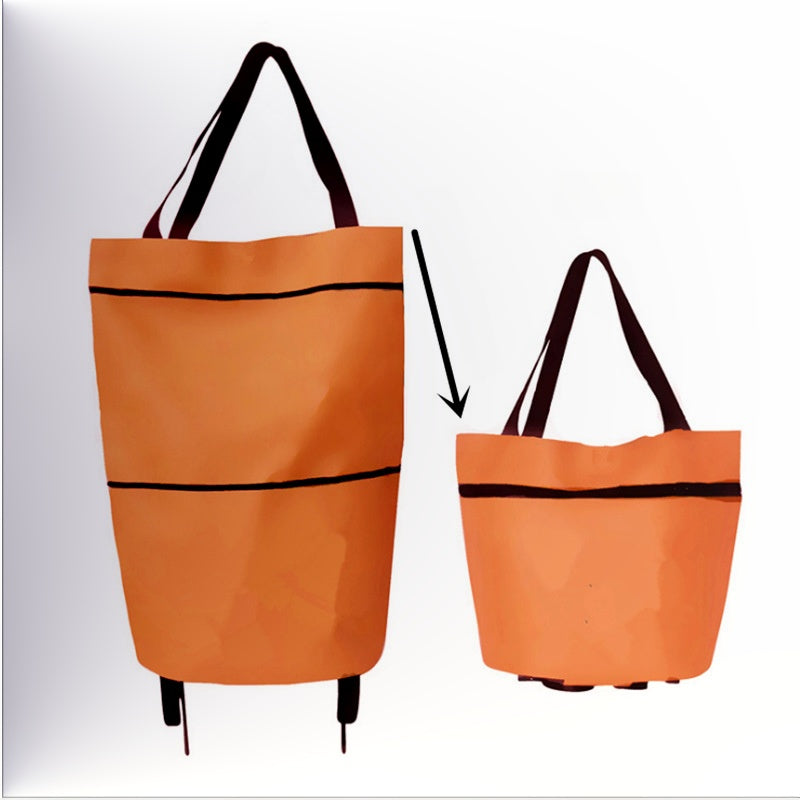 🔥Limited Offer ￡9.99!!⚡50K+ SOLD!🛍️2-in-1 Convertible shopping tote – hides wheels, holds 20kg, expands with zipper!