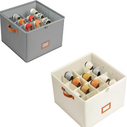 ⏰🔥LIMITED TIME 49% OFF! 👟 Fabric Shoe Organizer Storage Box – Foldable, Large Capacity, Dustproof & Breathable for Closet & Bedroom 🧺✨-UK