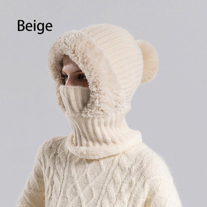 🎁Hot Sale 60% OFF🔥Women's Winter One-Piece Knitted Beanie Scarf Mask