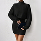Women's Ruched Knit Bodycon Dress