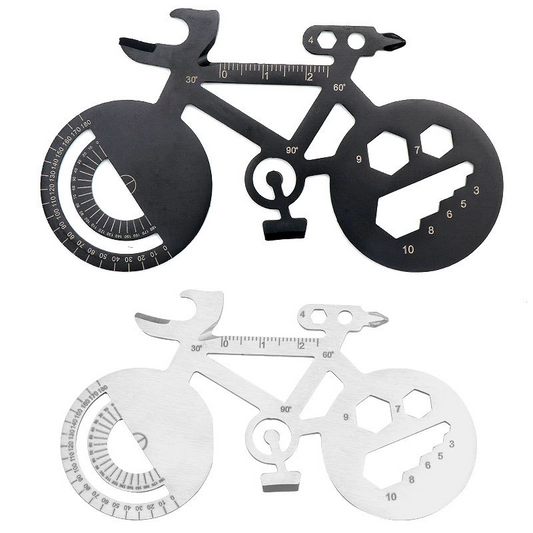 Portable Bicycle-Shaped Multi-Tool Card