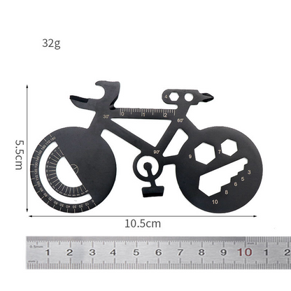 Portable Bicycle-Shaped Multi-Tool Card