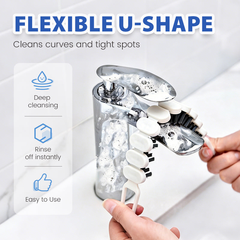 Bendable Multifunctional Crevice Cleaning Brush