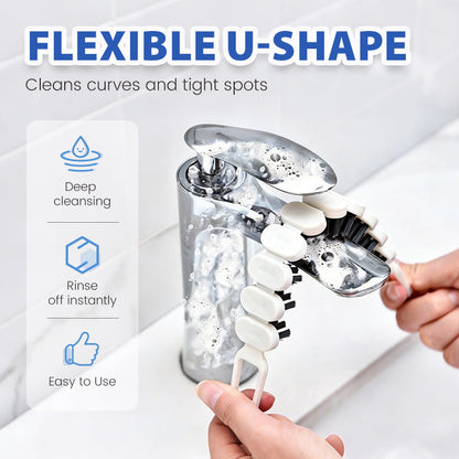 Bendable Multifunctional Crevice Cleaning Brush