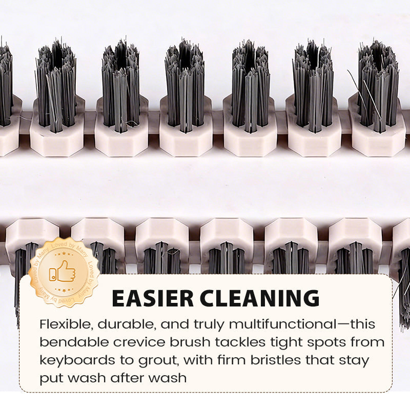 Bendable Multifunctional Crevice Cleaning Brush