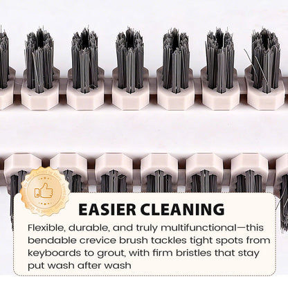 Bendable Multifunctional Crevice Cleaning Brush